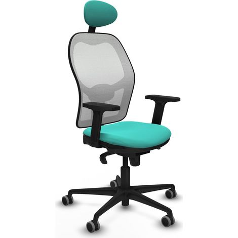 Chaise de bureau piqueras y crespo Jorquera turquoise cuir synthétique (1/2)