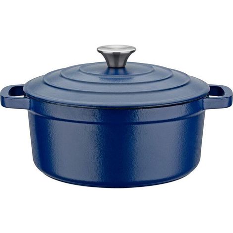 GSW Blue Magic Schmortopf 24 cm blau Gusseisen
