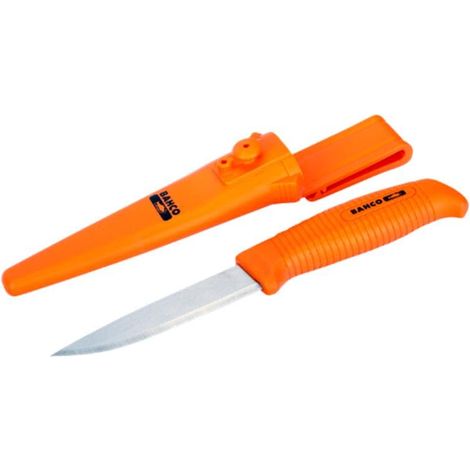 Universalmesser Bahco 1446 Edelstahl 220 mm mit Gürtelholster (1/5)