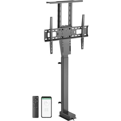 Support TV réglable en hauteur 94-165 cm – HP631L – Charge max 60 kg – Moteur silencieux avec télécommande – Installation dans meuble – Mywall