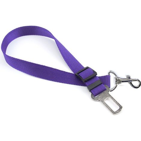Laisse de sécurité pour animaux de compagnie, ceinture de traction réglable pour voiture, corde de sécurité pour animaux de compagnie, laisse pour chien en voiture (1/5)