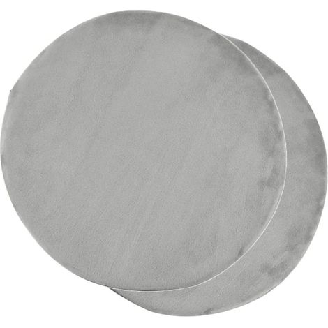 2 coussin de chaise rond, 38 cm, mousse à mémoire de forme, 4 cm d'épaisseur, pour chaises, bancs, tabourets, intérieur/extérieur (1/5)