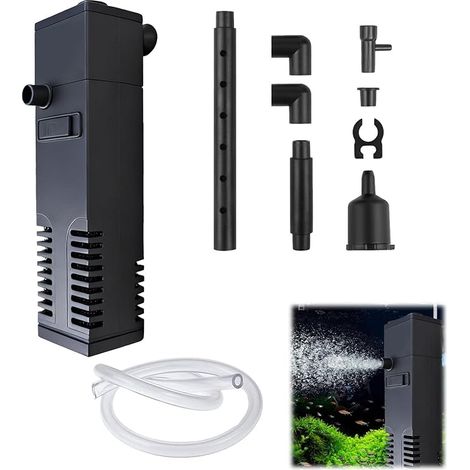 Filter Aquarium Pump Filtration System Design Freshwater Saltwater Aquariums (1/5)