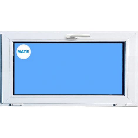 Ventana PVC 800X500 Blanca Oscilante Vidrio Mate (1/6)