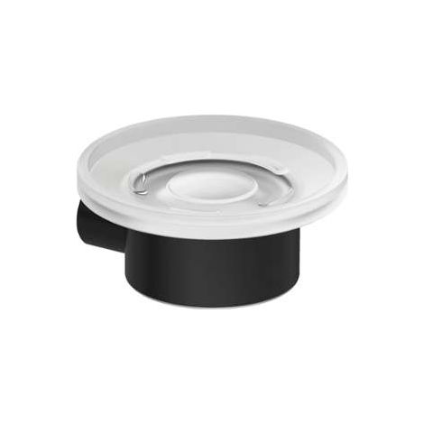 Kludi Vela R - Portasaponetta con supporto, vetro/nero opaco 5898539 (1/2)