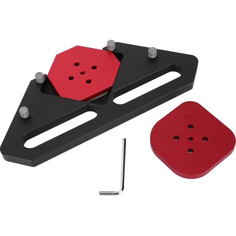 Eckpositionierungsschablone, schwarz, 6061 Aluminiumlegierung, Schreiner- und Holzbearbeitungswerkzeug (1/5)