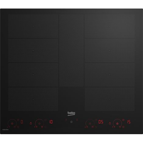 Beko HII68811NT IndyFlex Piano cottura a induzione 60 cm 8 zone Touch 7400 W Wi-Fi colore Nero (1/5)