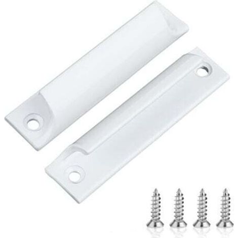 [NEVER USED] Set of 2 aluminum alloy outdoor balcony door handles with stainless steel screws, patio door handle, exterior door handle