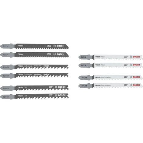 Bosch Accessories 2607012069 Lame de scie sauteuse set Wood Basic, 10 pièces 1 pc(s) (1/2)