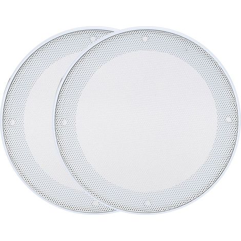 Grille De Protection Pour Haut-Parleur - Acier Laminé À Froid Et ABS - Diamètre Extérieur 158 Mm - Compatible Enceintes Standard Et Auto - 2 Pièces (1/5)