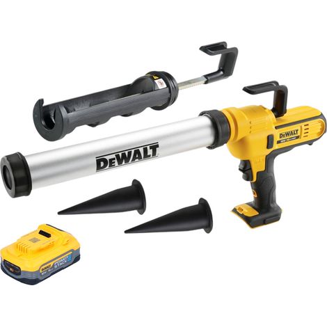 Pistola de calafateo sin cable DeWalt DCE 581 NK 18 V 310 ml + 1x batería Powerstack 5,0 Ah + maletín - sin cargador (1/3)