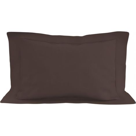 Taie d\oreiller en coton 50x70 cm brun, par 50 x 70 cm brun (1/4)