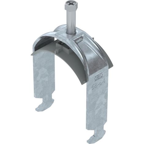OBO Bettermann Bügelschelle 2056 58-64mm Stahl tauchfeuerverzinkt, 1186262