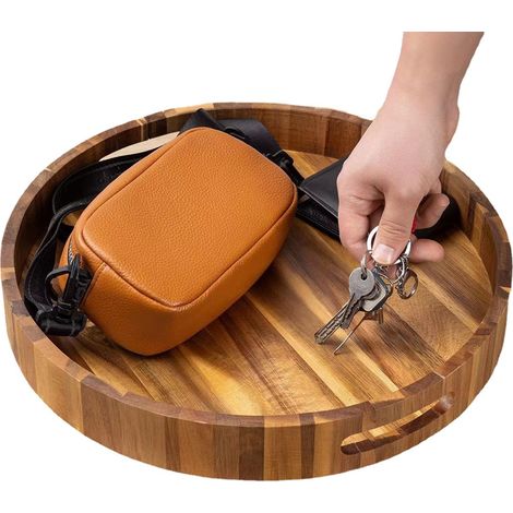 Plateau 30.5cm en Acacia Massif