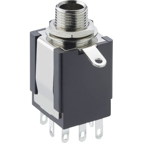 Lumberg 56612 Jack 6.35 mm Giunto da pannello Numero Poli (num): 3 1 pz.