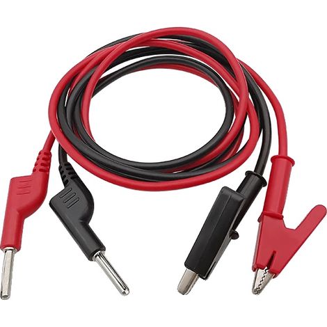 Cables de prueba para multímetro, conector banana de 4 mm, compatibilidad versátil, D (1/2)