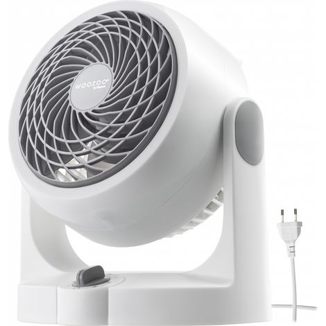Iris Ohyama, Ventilateur de table Woozoo, silencieux, puissant & portable, 13m², Inclinaison verticale, PCF-HD15N, Blanc (1/5)