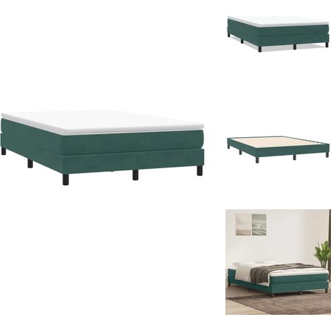Sommier à lattes de lit sans matelas vert foncé 140x210 cm - Sommier À Lattes De Lit - Sommiers À Lattes De Lit - Lit - Meuble De Chambre À Coucher (1/5)
