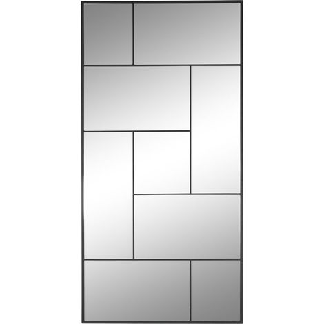 Espejo Hierro Cristal 90X2X180 Negro (1/4)