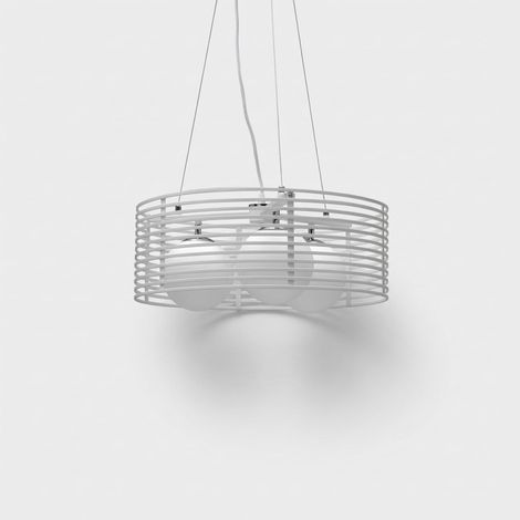Lámpara colgante de diseño moderno con pantalla metálica Jail (1/5)