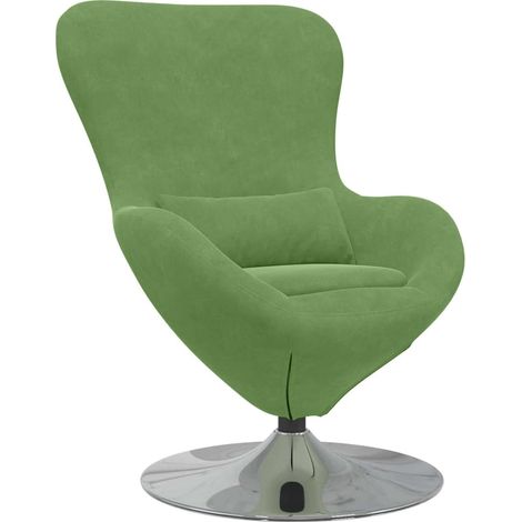 Maison Exclusive - Sillón huevo Verde claro Terciopelo