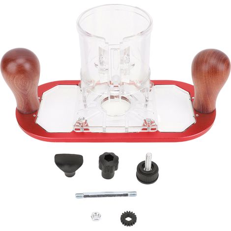 Ortviai Base Fixe pour Fraiseuse – Réglage de Profondeur, Alliage d’Aluminium, Compatible avec Machines de 65 mm (1/4)