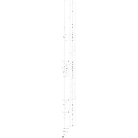 Crémone multipoints FERCOMATIC SH/R axe 40mm avec 2 galets - FERCO - 6-34362-01-0-1