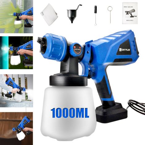 550Watt Pistolet pulvérisateur électrique avancé pulvérisateur de peinture portable avec 3 modèles de pulvérisation et 1000 ml/min pulvérisateur de peinture 1000 ml