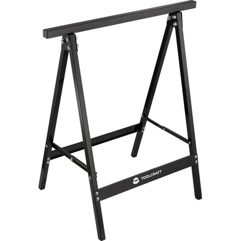 TOOLCRAFT TO-11058993 acier Tréteaux pliable 150 kg (l x H x P) 63.5 x 72.8 x 43 cm 4.8 kg 1 pc(s) (1/4)