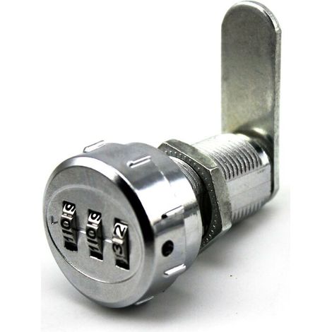 Loquet et targette Serrure à combinaison de tiroir, 3 chiffres, adaptée aux armoires de rangement électrique (1/4)
