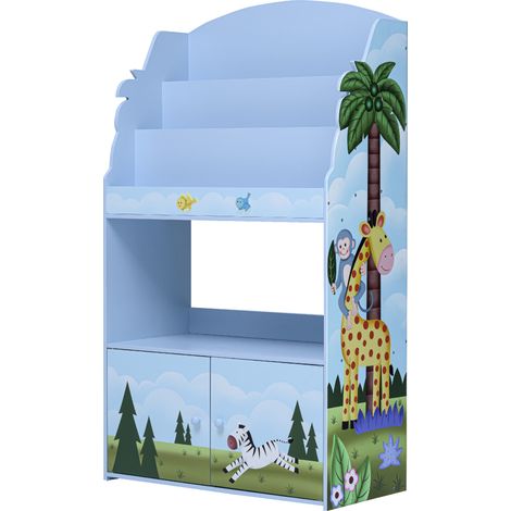 Fantasy Fields Sunny Safari Kids Libreria in legno a 3 livelli e archiviazione Multi TD-13394SS (1/5)