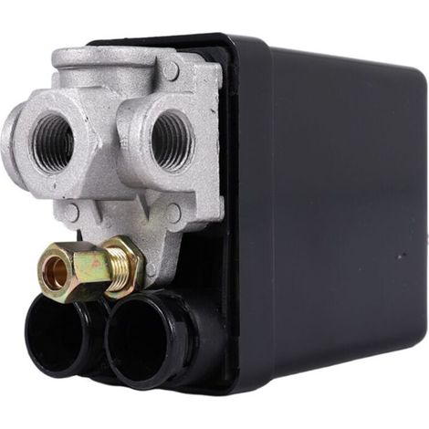 Vanne De Commande Pressostat Compresseur D'Air 90 Psi 120 Noir Service Lourd