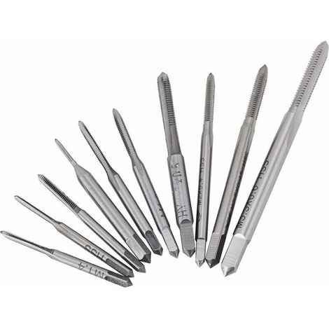 10pcs M1 to M3.5 High Speed Steel Machine Hand Threading Taps for High Wear Resistant Screw Tapping (1/5)