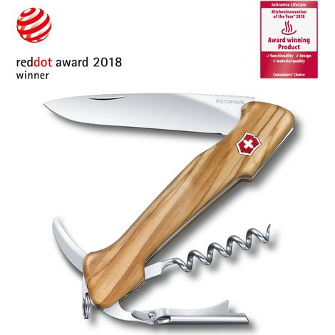 Victorinox Coltellino Tascabile Wine Master 130mm in Legno di Ulivo Misura Unica (1/5)