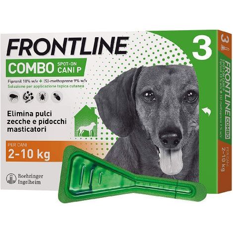 ANTIPARASSITARIO 'FRONTLINE COMBO' cani 2/10 kg - 3 pipette ml 0,67