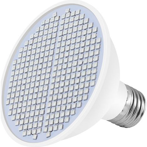 Ampoule de culture LED pour plantes d'intérieur, spectre rouge et bleu, 300 LED, E27, lampe de culture pour semis, fleurs succulentes hydroponiques, serre de légumes (85-265 V) (1/5)