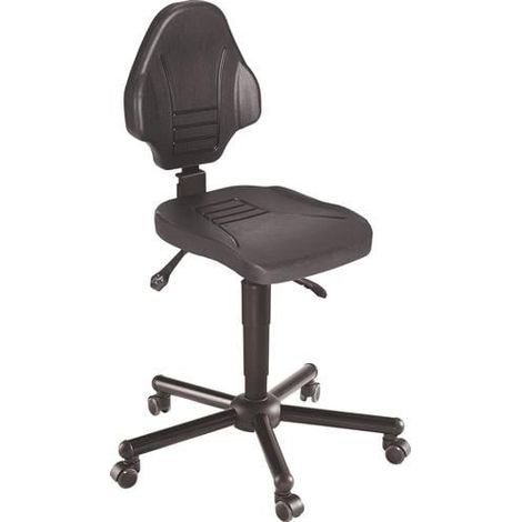 Arbeitsdrehstuhl W13 Rl.Polyurethanschaum schwarz (1/3)