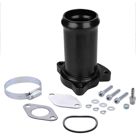 AGR-Ventil, 57-mm-Ersatzventilrohr, kompatibel mit dem AGR-Deaktivierungssatz für 1.9 TDI 130/160 PS Diesel (schwarz)