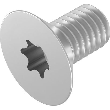 lot de 20 vis à tête fraisée m4 x 8 mm, acier inoxydable, six pans creux tx, iso 14581, pour fixation métal (1/2)
