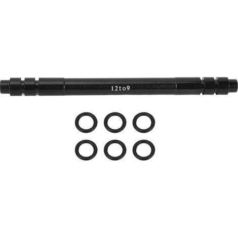 Adaptateur de moyeu à axe traversant 12 mm vers 9 mm en alliage d'aluminium pour vélos de route et VTT, 142 mm / 5,6 pouces (1/5)