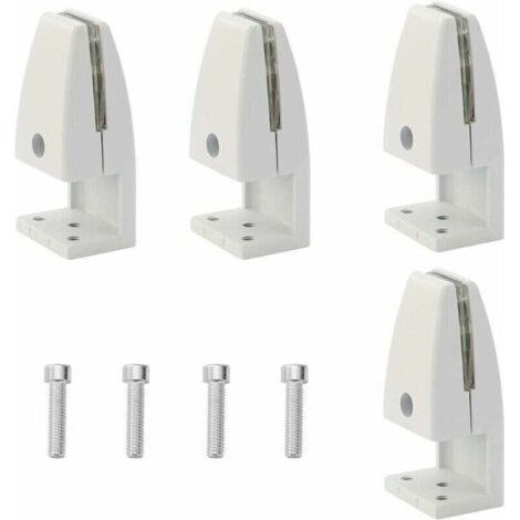 Sangles de support réglables pour draps de lit triangulaires pour un matelas lisse, lot de 4, blanc (1/3)