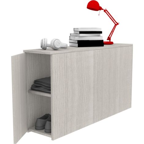 Comodino moderno retro letto - 127 cm di profondità - 16 colori - Rovere rock