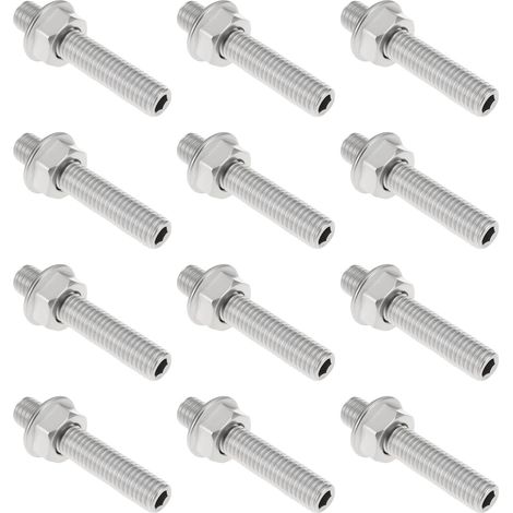 Kit de 12 Goujons Et écrous pour Collecteur D'échappement Compatible avec Les Moteurs V8 LSX LS1 LS2 LS3 LS6 Et LS7 de 4,8 5,3 6,0 Et 6,2 litres. (1/5)