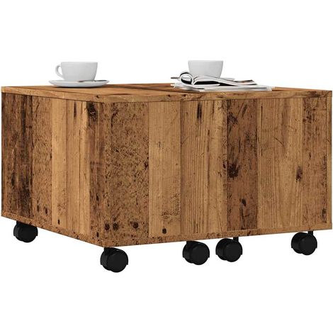 vidaXL Coffee Table Old Wood 60x60x38 cm Engineered Wood