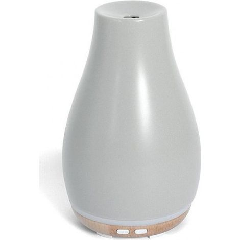 HoMedics ARM-510GY-WW Ellia Blossom Diffusore di Aromi a Ultrasuoni 100 ml Legno e Ceramica LED Colorata 6h Continuative o 12h Intermittenti colore Grigio (1/2)