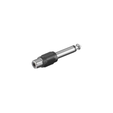 Microconnect AUDANG cambiador de género para cable 6.3mm RCA Negro (1/3)