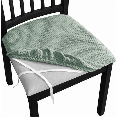 Housses de chaise, lot de 2, universelles, compatibles avec tous types de chaises, idéales pour le salon et la cuisine, faciles à nettoyer et à entretenir - vertes (1/5)
