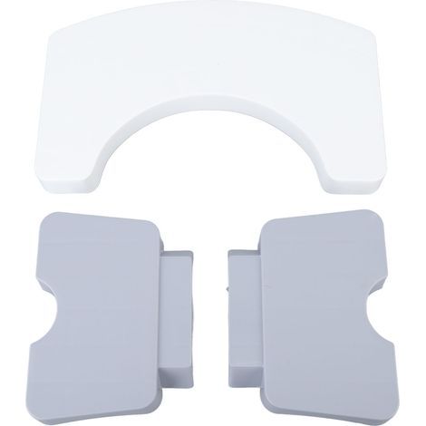 Tabouret de toilette pliable en PP, tabouret de toilette portable pour les voyages, idéal pour les cadeaux sains et les voyages (blanc). (1/5)