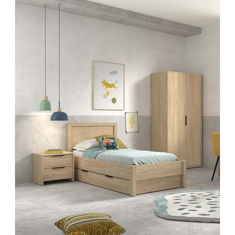 Chambre enfant complète contemporaine coloris acacia Gladys (1/5)