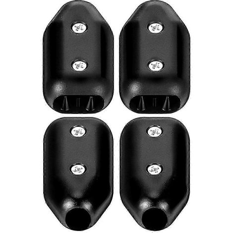 Lot de 4 serre-câbles de 5/8 pouce, grands connecteurs réutilisables en plastique noir, adaptés à (1/5)